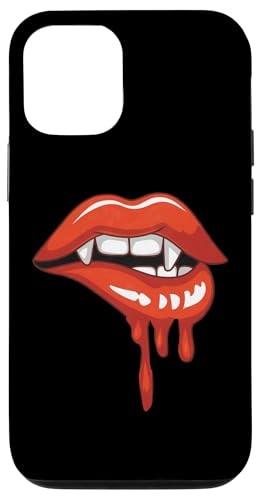 Hülle für iPhone 13 Pro Red Lips Vampir Fangs Teeth Bite Dracula Halloween von Lazy Halloween Costume Boys Girls Men Women Tees