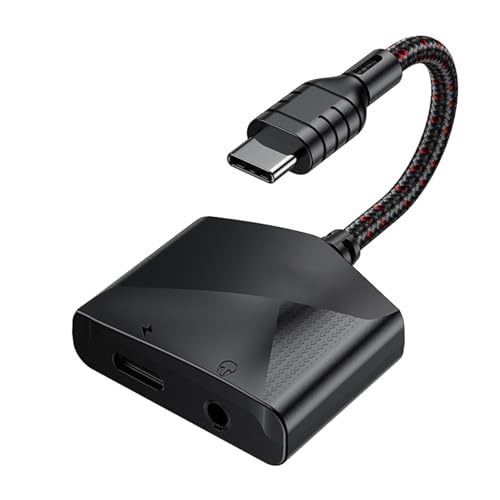 Ldabrye USB C Auf-3 5-mm Und Lade Splitter Multifunktionaler USB USB C Auf Kopfhörer Mit Aufladung Für Digitale Geräte von Ldabrye