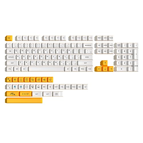 Milchthema-Tastenkappen, Standard-Sublimationsprozess, Tastenkappe, 132 Tasten für mechanische Tastatur von Ldabrye