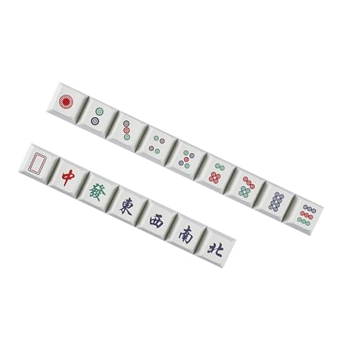 Ldbuejiaja Mahjong-Tastenkappen-Set, langlebige Tastenkappe für Tastaturen, Anpassung, verschleißfeste Tastenkappen, Ersatz von Ldbuejiaja