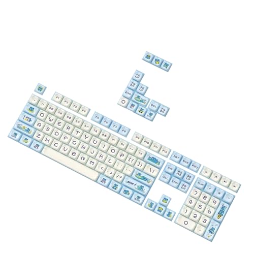 Ldbuejiaja Mechanische Tastatur Upgrades Tastenkappen 122 Stück Zitronenbär Tastenkappen Set OEM Höhe Double Shot Moulding von Ldbuejiaja