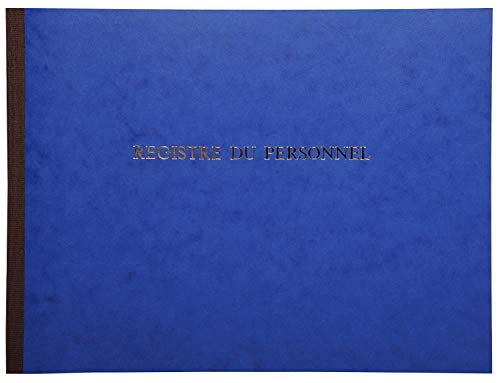 Le Delphin – Ref. 310D – 1 Register für Beschäftigte und Praktikanten – weicher Einband aus glänzendem Karton – horizontales Format – Maße 24 x 32 cm – 52 Seiten – Farbe: Blau von Le Dauphin