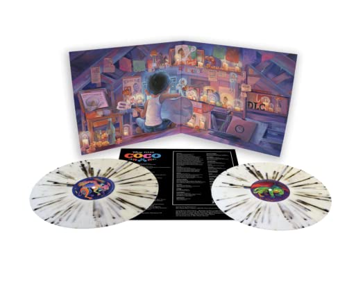 Coco Original Motion Picture Soundtrack Limited Edition Clear With Orange & Black Splatter Vinyl von Le Dzx