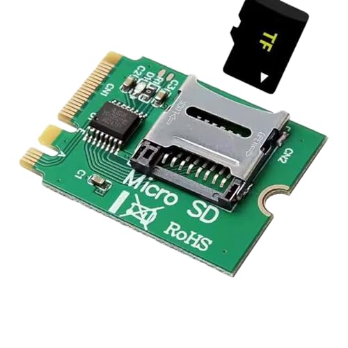 LeHang Micro SD Karte, TF SDHC SDXC auf NGFF Key A-E Adapter (grün) von LeHang