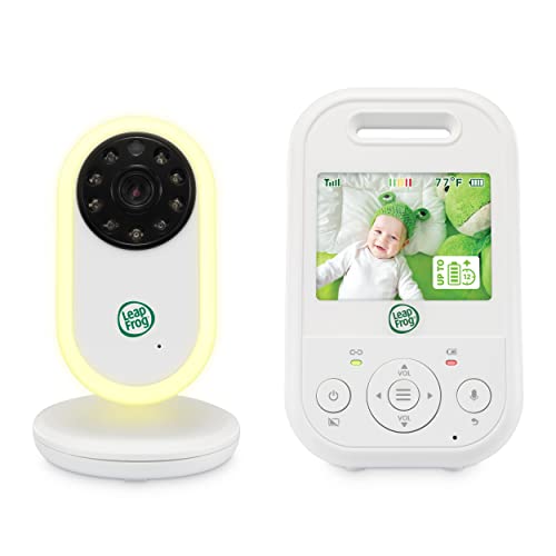 LeapFrog LF2423 Babyphone mit Kamera, Babyfon große reichweite, 2,8-Zoll Video Baby Monitor, 2-Fach Zoom, Temperatursensor, Geräuschaktivierungsmodus, Gegensprechen, Lange Akkulaufzeit 720p von LeapFrog