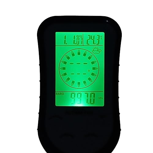 Höhenmesser-Thermometer-Tester, elektronischer Höhenmesser, digitaler Multifunktions-Barometer, Outdoor-Kompass für Vorhersage, Wandern, Camping, Outdoor-Liebhaber von Leapiture