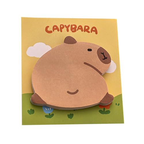 LearnLyrics Capybara Haftnotizblock, Cartoon-Notizblock, Tier-Notizblöcke | Lebendige kreative Notizblöcke für Künstler und Schriftsteller | Leuchtende löschbare Notizblock, Memo-Seiten von LearnLyrics