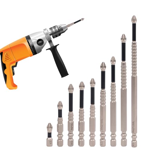 Steinbohrer-Set – Professionelles Betonbohrer-Set mit Sechskantschaft, 3/16–1/2 Zoll Zementbohrer mit Hartmetallspitze für Glas, Metall, Ziegel, Fliesen, Beton, Kunststoff und Holz oder feuchten Einst Steinbohrer-Set – Professionelles Betonbohrer-Set mit Sechskantschaft, 3/16–1/2 Zoll Zementbohrer mit Hartmetallspitze für Glas, Metall, Ziegel, Fliesen, Beton, Kunststoff und Holz oder feuchten Einst von LearnLyrics
