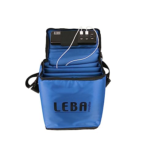 Leba Notebag Blue, for 5 Tabl/USB Bag incl.5 USB A Ports, NB2-5C-BLU-SC (Bag incl.5 USB A Ports Notebag Blue, Carries 5 Tablets, incl. 5-Port USB A Charger) von Leba