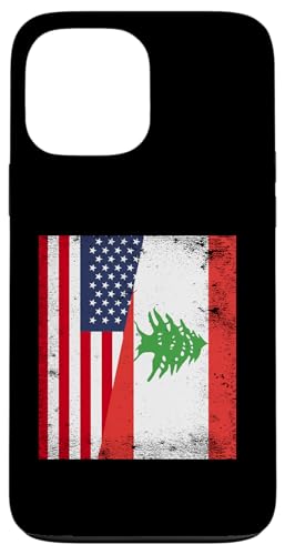 Hülle für iPhone 13 Pro Max Amerika Libanon Flagge Amerikanische libanesische Wurzeln von Lebanese Republic Design Love Lebanon Flag