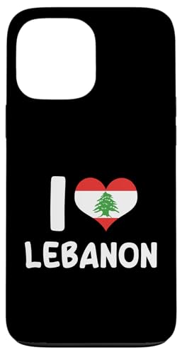 Hülle für iPhone 13 Pro Max I Love Libanon Flagge Libanesische Wurzeln Zedernbaum Flagge von Lebanese Republic Design Love Lebanon Flag