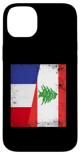 Hülle für iPhone 14 Plus Frankreich Libanon Flagge Französisch Libanesische Wurzeln von Lebanese Republic Design Love Lebanon Flag