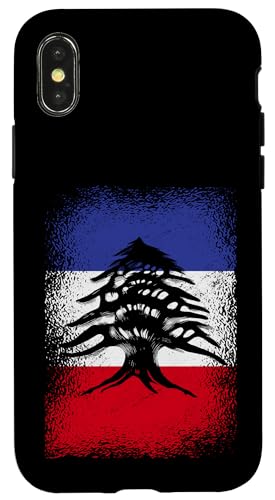 Hülle für iPhone X/XS Französische libanesische Zedernbaum Frankreich Libanon Flagge von Lebanese Republic Design Love Lebanon Flag