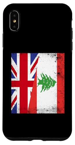 Hülle für iPhone XS Max Britische Libanon-Flagge, britische libanesische Wurzeln von Lebanese Republic Design Love Lebanon Flag