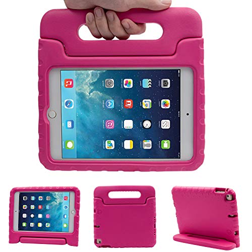 LEFON Kids Case Shockproof for iPad Mini 4 Convertible Handle Light Weight Super Protective Stand Cover Case for Apple iPad Mini 4 Tablet 2015 Released von Lefon
