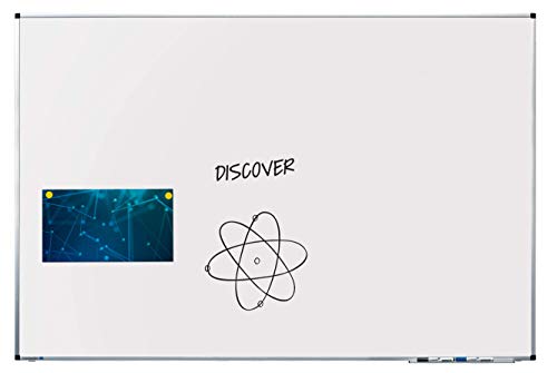 Legamaster 7-102063 Whiteboard Premium, lackierter Stahl mit Spezialbeschichtung, 150 x 100 cm von Legamaster