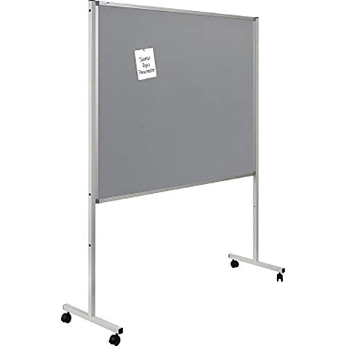 Legamaster XL Multiboard - mobil und magnetisch - grau - 150x120 cm - 3in1 als Whiteboard, Pinboard und Flipchart nutzbar - inkl. Board-Papier - inkl. 4 feststellbaren Rollen von Legamaster