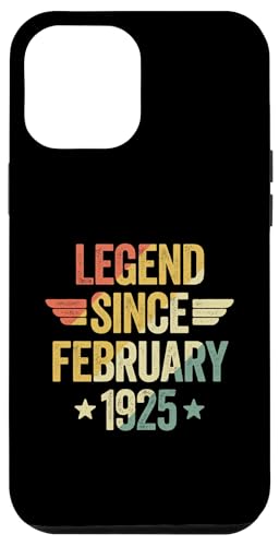 Hülle für iPhone 15 Plus Legend Since February 1925 von Legend Since Birthday