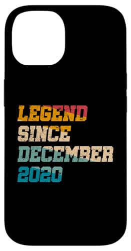 Hülle für iPhone 14 4 Jahre alte Legende seit Dezember 2020, 4. Geburtstag von Vintage von Legend Since Retro Anniversary Birthday Gift By Mj