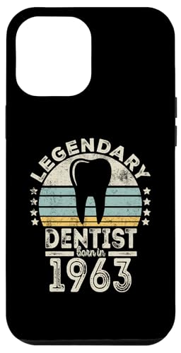 Hülle für iPhone 12 Pro Max Legendary Dentist Born 1963 - 61st Birthday Dentist Gift von Legendary Dentist Birthday Gifts