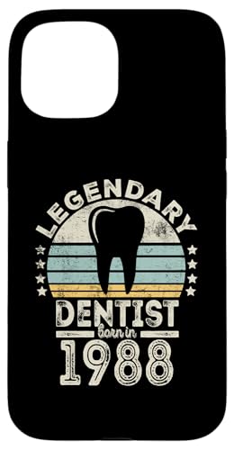 Hülle für iPhone 15 Legendary Dentist Born 1988 - 36th Birthday Dentist Gift von Legendary Dentist Birthday Gifts