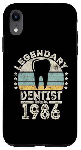 Hülle für iPhone XR Legendary Dentist Born 1986 - 38th Birthday Dentist Gift von Legendary Dentist Birthday Gifts