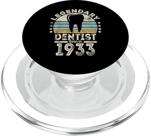 Legendary Dentist Born 1933 - 91st Birthday Dentist Gift PopSockets PopGrip für MagSafe von Legendary Dentist Birthday Gifts