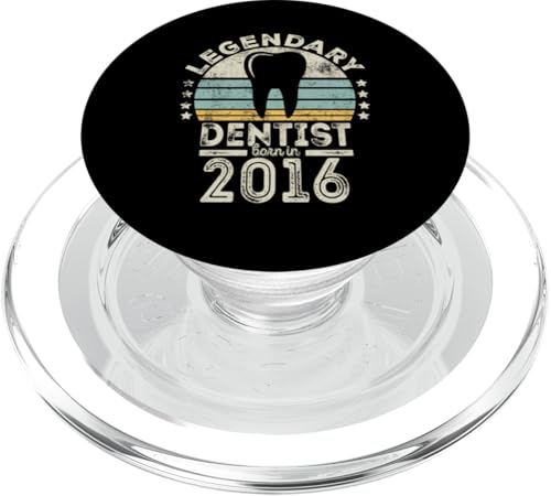 Legendary Dentist Born 2016 - 8th Birthday Dentist Gift PopSockets PopGrip für MagSafe von Legendary Dentist Birthday Gifts