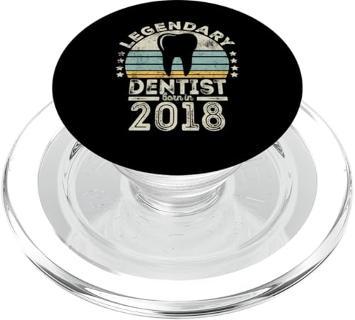 Legendary Dentist Born 2018 - 6th Birthday Dentist Gift PopSockets PopGrip für MagSafe von Legendary Dentist Birthday Gifts