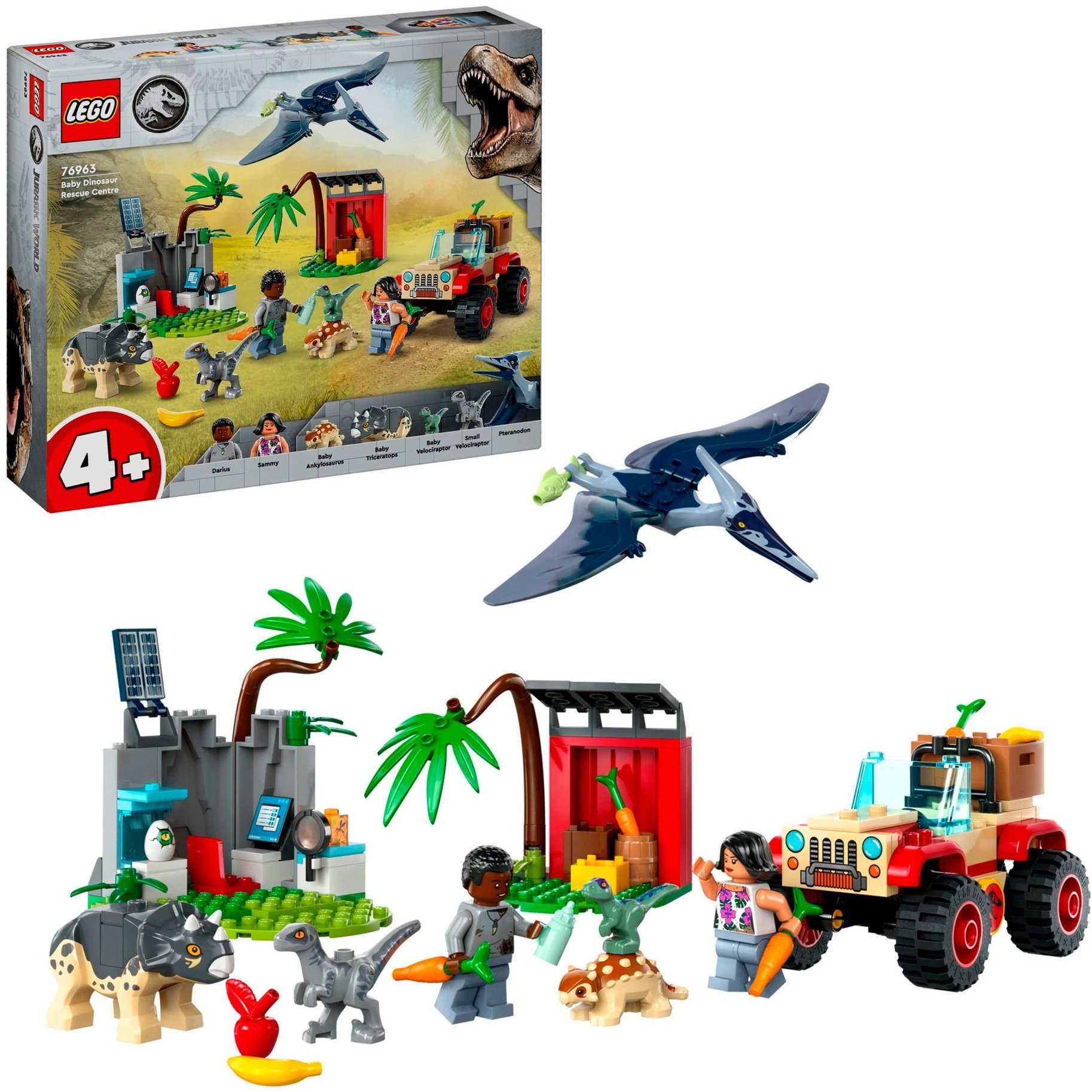 76963 Jurassic World Rettungszentrum für Baby-Dinos, Konstruktionsspielzeug von Lego