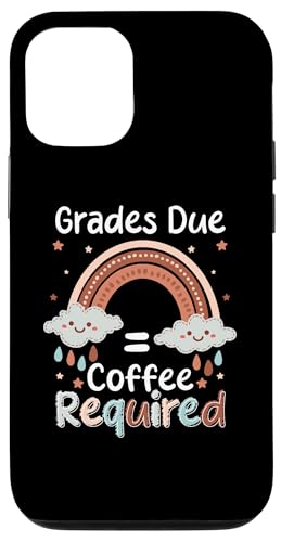 Hülle für iPhone 12/12 Pro Grades Due Coffee Required Teacher School von Lehrer Design Idee Schule Back To School