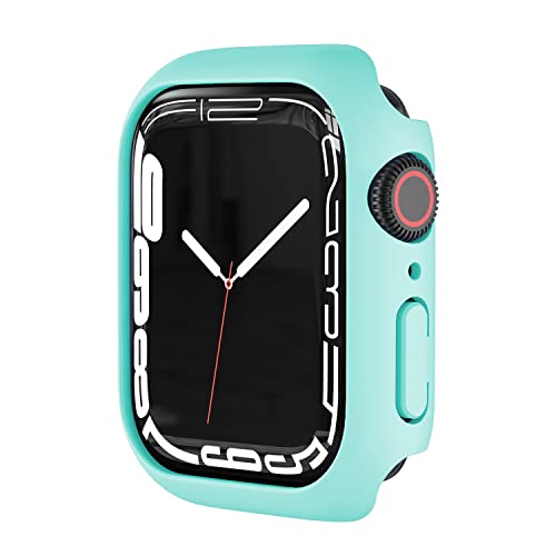 Case kompatibel mit Apple iWatch 38/40/41/42/44/45mm Rahmen Schutzhülle,Extrem Dünne Gehäuserahmen Schutzhülle gegen Kratzer Stoßfänger Schutz Case für iwatch 7 6 5 4 3 2 SE - Hellblau B 40mm von Leishouer