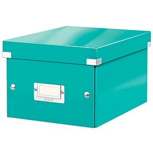 LEITZ Click & Store Aufbewahrungsbox 7,4 l eisblau 21,6 x 28,2 x 16,0 cm von Leitz