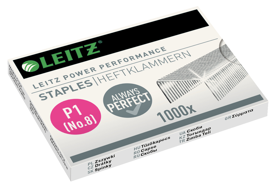 LEITZ Heftklammern 26/6, verzinkt, Großpackung von Leitz