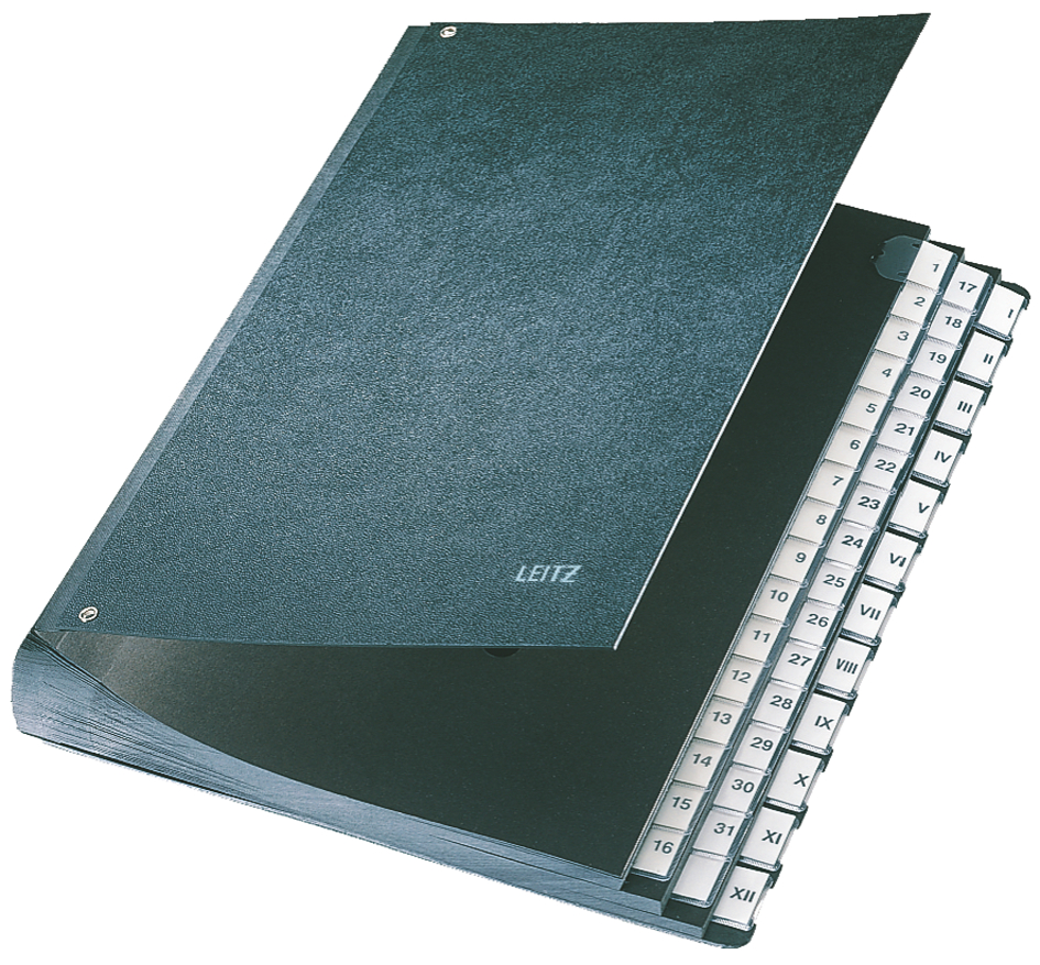 LEITZ Pultordner, A4, 1-31/I-XII, 44 Fächer, Hartpappe LEITZ Pultordner, A4, 1-31/I-XII, 44 Fächer, Hartpappe von Leitz