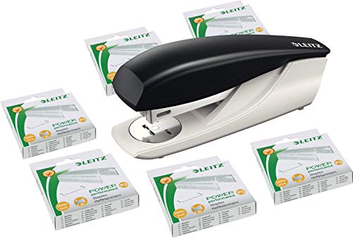 Leitz Heftgerät, 30 Blatt, Schwarz, Ergonomisches Kunststoffgehäuse, Inkl. 12000 Heftklammern 24/6, New NeXXt Leitz Heftgerät, 30 Blatt, Schwarz, Ergonomisches Kunststoffgehäuse, Inkl. 12000 Heftklammern 24/6, New NeXXt von Leitz