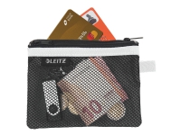 Leitz WOW Travel Small - Etui für persönliche Gegenstände / Ausweis / Kreditkarten / Kabel / Bargeld / Kopfhörer - Nylon - sort von Leitz