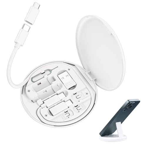 Leloco 6-in-1 USB Adapter Kit,Adapter USB C Auf Micro USB mit Smartphone-Adapter, Kabel & SIM-Pin –Tragbare Reise-Aufbewahrungsbox mit Handyhalterung und SIM-Karten-Fach Leloco 6-in-1 USB Adapter Kit,Adapter USB C Auf Micro USB mit Smartphone-Adapter, Kabel & SIM-Pin –Tragbare Reise-Aufbewahrungsbox mit Handyhalterung und SIM-Karten-Fach von Leloco