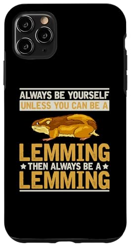 Hülle für iPhone 11 Pro Max Lemming Nagetier Lustige Tiere Niedliches Haustier von Lemming Rodent