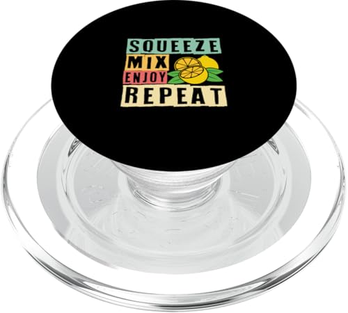 Squeeze Mix Enjoy Repeat Zitronenständer Limonade Lover PopSockets PopGrip für MagSafe von Lemon Stand And Lemonade Lover Clothing