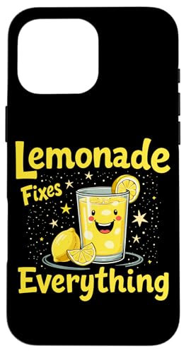 Hülle für iPhone 16 Pro Max Summer Vibes Fresh Lemonade Kids Limonade Stand Business von Lemonade Stand Refreshing Drink Lemonade Lover