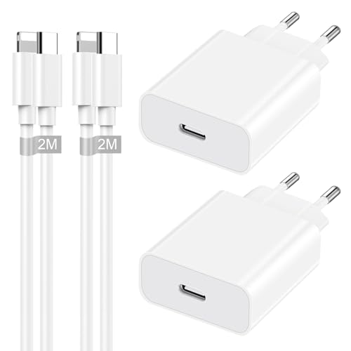 4-Pack iPhone Schnellladegerät mit Schnellladekabel iPhone Ladekabel 2M für Apple iPhone 14 13 12 11 Pro Max/Mini/XR/8 Plus/SE, 25W iPhone Ladegerät USB C Netzteil iPhone Stecker USB C Power Adapter von Lemsen