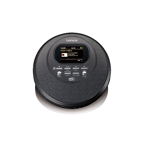Lenco CD-500 Tragbarer CD-Player - Diskman - Bluetooth Walkman - DAB+ Radio - Anti-shock - Hörbuchfunktion - integrierter Akku - schwarz Lenco CD-500 Tragbarer CD-Player - Diskman - Bluetooth Walkman - DAB+ Radio - Anti-shock - Hörbuchfunktion - integrierter Akku - schwarz von Lenco