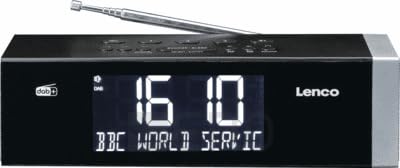 Lenco CR-640 Uhrenradio DAB+/BT/FM schwarz von Lenco