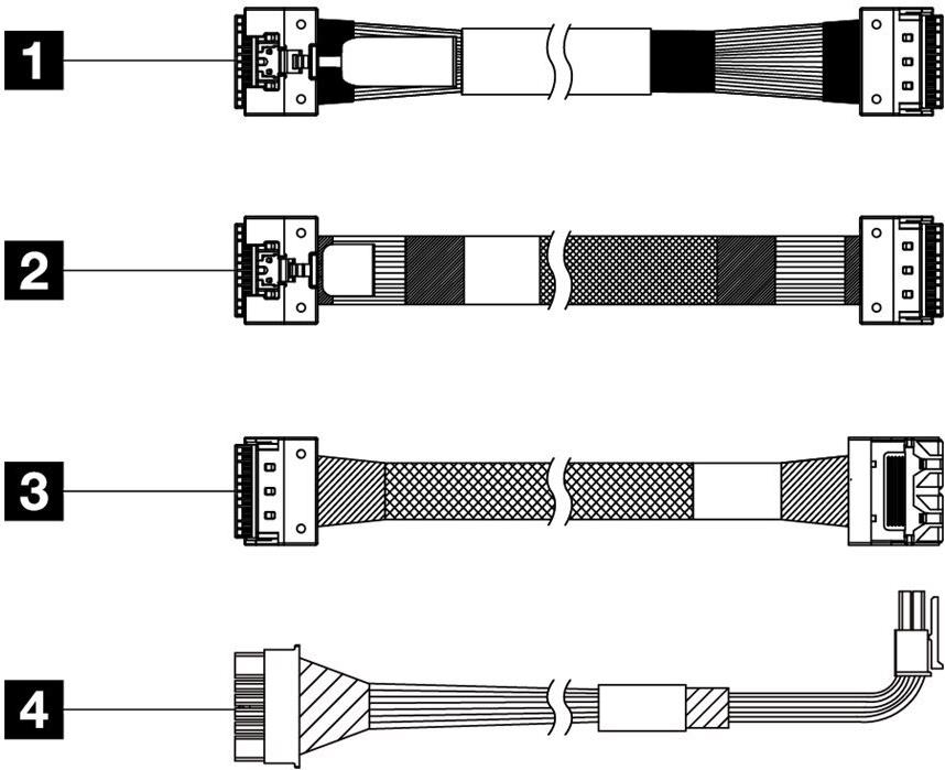 LENOVO THINKSYSTEM SR650 V3 2.5 CHASS IS FRONT BP3 SAS/SATA CABLE KIT (4X97A82937) von Lenovo