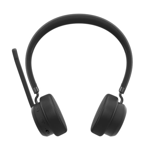 Lenovo - Headset - On-Ear - Bluetooth - kabellos - Adapter USB-A via Bluetooth - Schwarz - Zertifiziert für Microsoft Teams von Lenovo