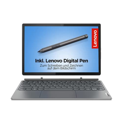 Lenovo IdeaPad Duet 5i 2-in-1 Tablet | 12,4" 2.5K Touch Display | Intel Core i5-1335U | 16GB RAM | 512GB SSD | Intel Iris Xe Grafik | Win11 | QWERTZ | grau | inkl. Lenovo Digital Pen 3 von Lenovo