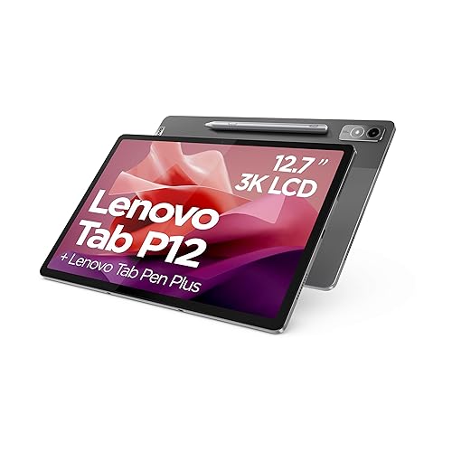 Lenovo Tab P12 | 12,7" 3K Touch Display | 2944x1840 | Tablet Computer | MediaTek Dimensity 7050 | 8GB RAM | 128GB | Android 14 | grau | Inkl. Pen von Lenovo