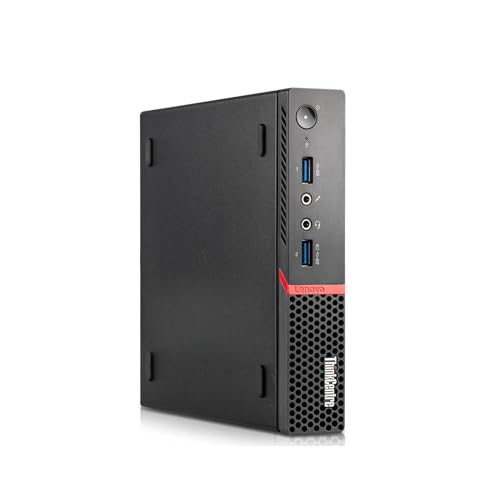 Lenovo ThinkCentre, Mini PC Tiny, Intel i5-6500T 4 Core 2,5 GHz, RAM 8 GB SSD 256 GB, Win 10, Desktop Mini sofort einsatzbereit mit Libre Office und WLAN-Stick (überholt) von Lenovo