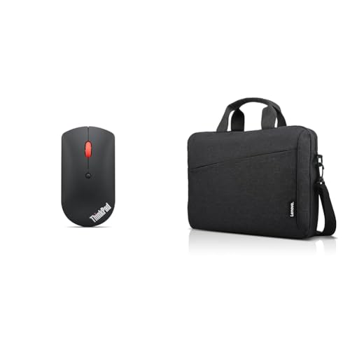 Lenovo ThinkPad Bluetooth Silent Mous, Nicht anwenden. & [Tasche] 15,6 Zoll Casual Topload Laptop Tasche T210 (wasserabweisend), Works with Chromebook (WWCB), schwarz, 435 g (0.90 lbs) von Lenovo